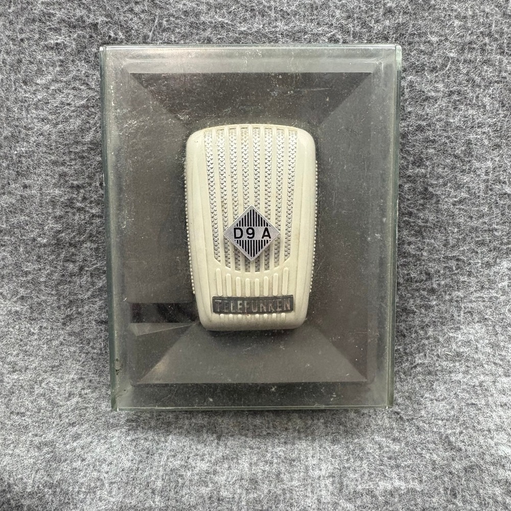 Telefunken D9A Vintage Dynamic Microphone German Broadcast MCM Studio Atomic Age